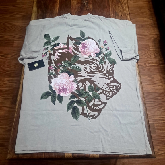 Darc Sport Floral Wolf Graphic Men's Shirt - Picture 3 of 8